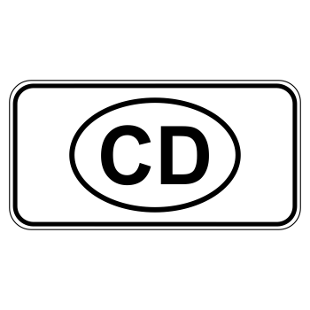 Дорожный знак 8.9.2 «Стоянка только транспортных средств дипломатического корпуса» (металл 0,8 мм, II типоразмер: 350х700 мм, С/О пленка: тип В алмазная)