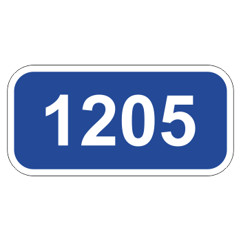 Дорожный знак 6.13 «Километровый знак» (металл 0,8 мм, III типоразмер: 350х450 мм, С/О пленка: тип Б высокоинтенсивная)