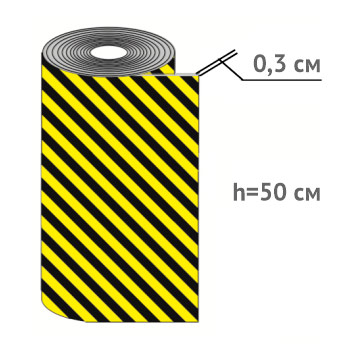 Демпфер рулонный из вспененного полиэтилена, 30 пог. м (DRP-1-50)