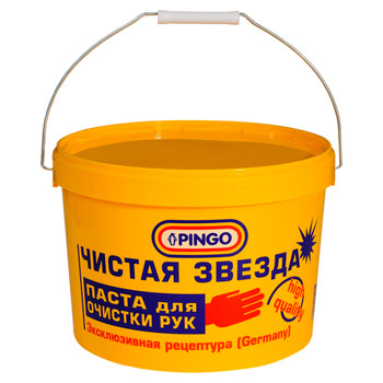 Паста очищающая для мытья сильнозагрязненных рук Pingo «Чистая звезда», 11 л