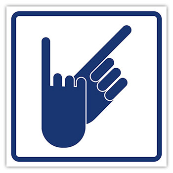 Тактильная пиктограмма «Зона оказания услуги сурдоперевода», ДС86