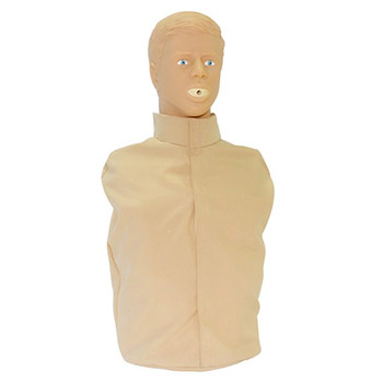 Тренажер-манекен взрослого пострадавшего для отработки приемов сердечно-легочной реанимации «Александр», М-03 (голова, торс, со светозвуковым индикатором)